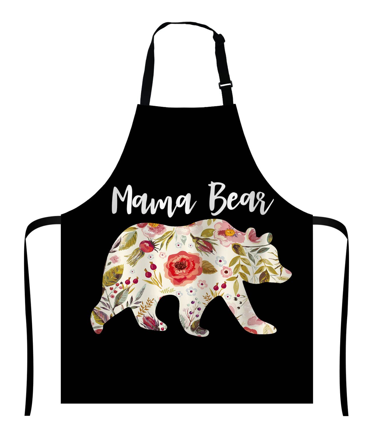 Wasach Mama Bear Kitchen Cooking BBQ Chef,Funny Apron for Men, Women Dad Presents, Presents for Men Birthday, Mothers Day Presents for Mom, Wife, Husband, Brother, Friends