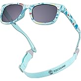 COCOSAND Flexible Baby Sunglasses with Strap Polarized UV Protection for Toddler Infant Newborn Boy Girl Age 0-24 Months