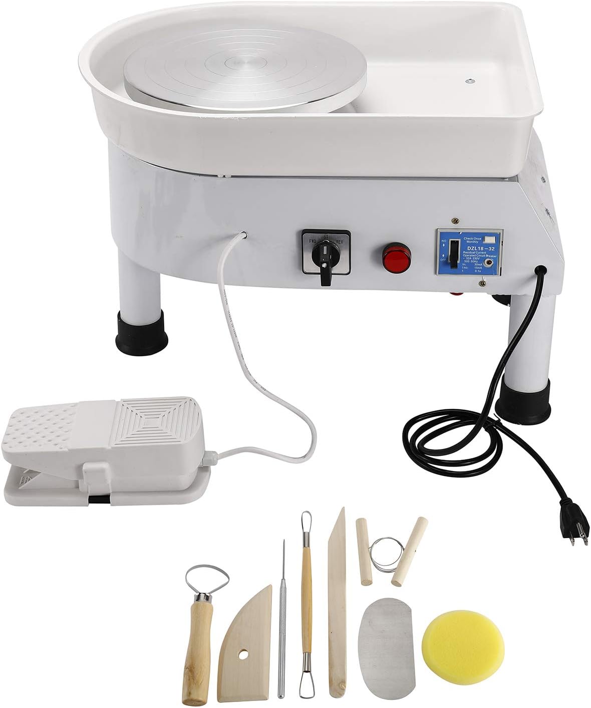 HYDDNice 9.84IN/25CM Pottery Wheel Machine AC110V 250W