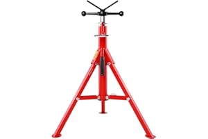VEVOR V Head Pipe Stand Adjustable Height 28-52 Inch, Pipe Jack Stands 2500 LB. Capacity,Folding Portable Pipe Stands 1/2 to 