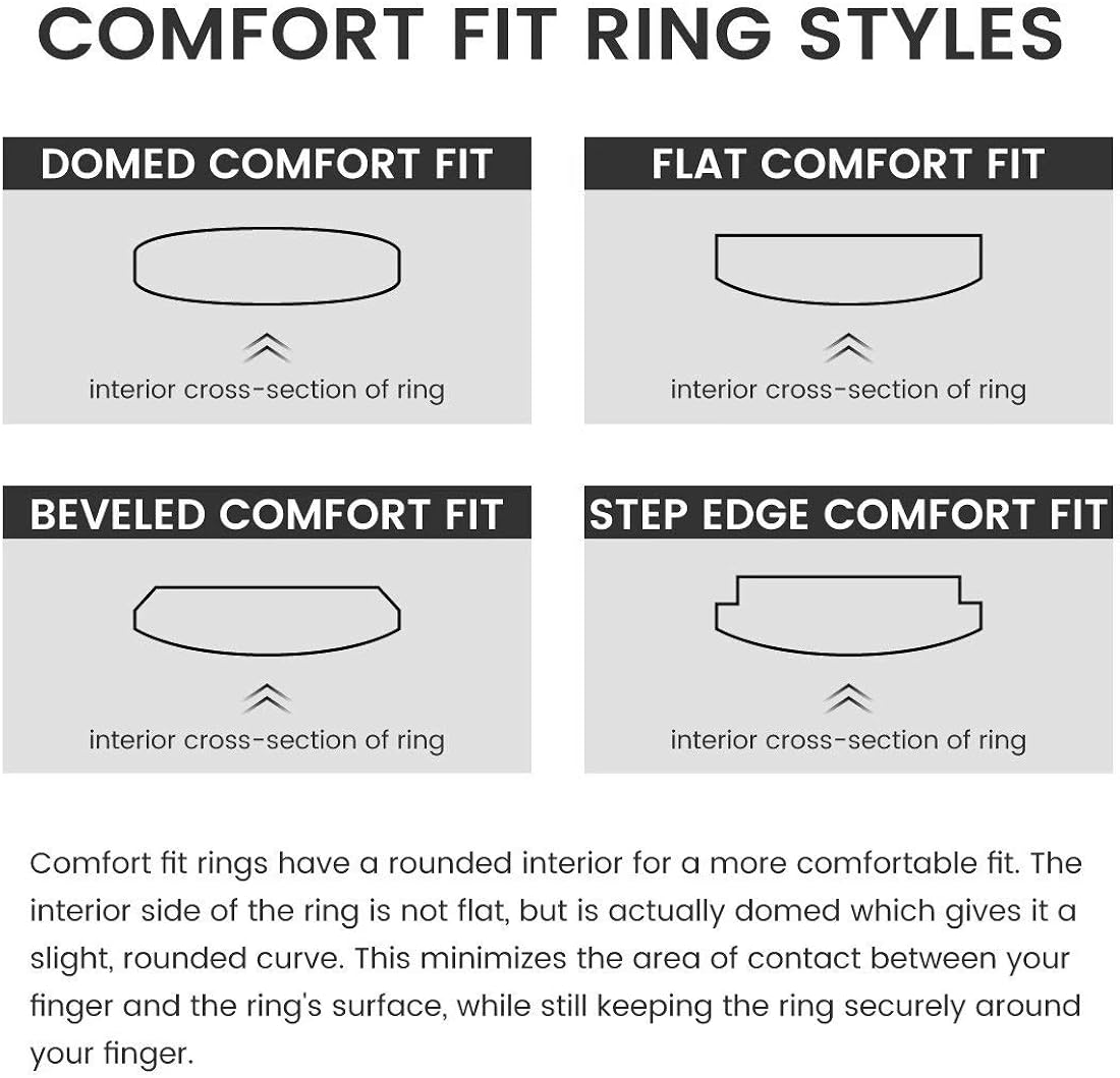 King Will Classic 6mm/8mm Tungsten Carbide Ring Wedding Band for Men Inlay Celtic Knot Engagement Ring Comfort Fit 6 | 