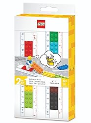 Lego Stationery Buildable Ruler with Minifigure