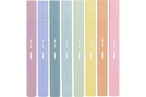 Mr. Pen- Aesthetic Bible Highlighters No Bleed Through Assorted Color, 8pcs, Dreamfield, Cute Highlighter Dual Tip for Journaling Supplies and School Accessories, Bible Highlighters and Pens No Bleed