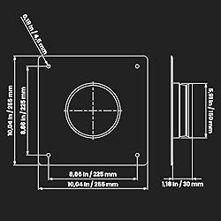 Duct Connector Flange - 6 Inch Ducting - Galvanized