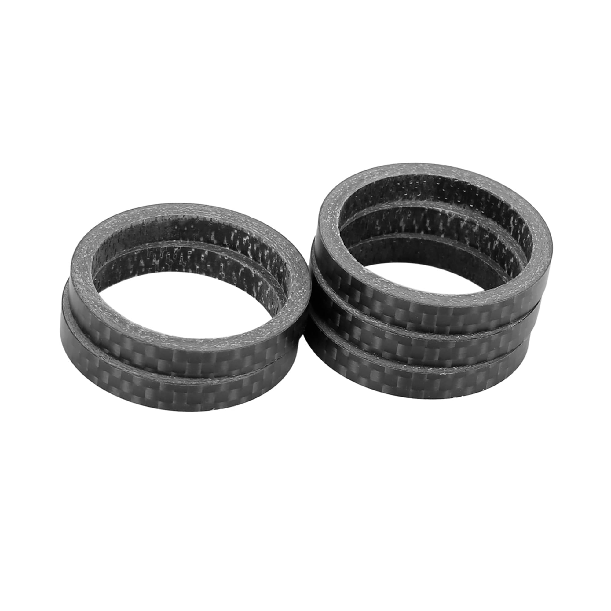 TUCKBOLD 5pcs Headset Spacer Matte Black Fit 1 1/8 Inch Stem for Bikes 5mm Automotive Parts