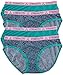 Balanced Tech Women's Printed Micro-Mesh Breathable Bikini Panties 4 Pack