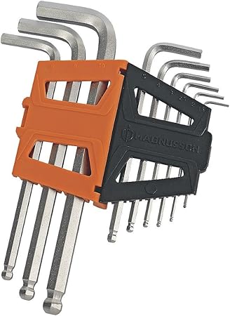 Magnusson Long Arm Ball End Metric Hex Key Set 9pcs Amazon Co Uk Diy Tools