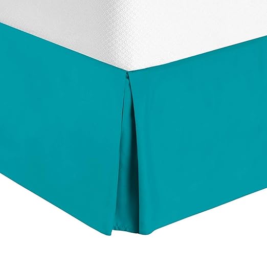 Rohi Double Base Valance Sheet, Teal Extra Deep 16" Skirt Valance Sheet