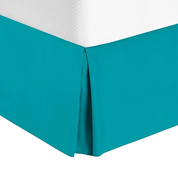 Rohi Double Base Valance Sheet, Teal Extra Deep 16" Skirt Valance Sheet