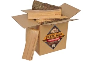 Smoak Firewood’s Cooking Wood Mini Splits - USDA Certified Kiln Dried Pizza Oven Wood, Grilling Wood, Smoking Wood, BBQing Wood (8inch Pieces, 8-10lbs 729 Cubic in – Hickory)