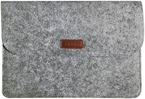 OWNUZZ 17.7‘’Protective Felt Case Bag Cover for All-New Tracing Light Box, Portable Felt Carrying Pouch Protective Cover Laptop Protective Cover Big Folder Envelope Bag Cover(Light Gray)