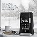 TaoTronics 6L Warm & Cool Mist Humidifiers, Ultrasonic Humidifier for Bedroom Large Room, External Humidity Sensor, Touch Control Panel-6L/1.6 Gallon, US 110V, Black
