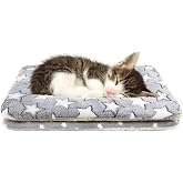 Tierecare 2 Pack Cat Blanket for Indoor Cats, Ultra Soft &amp; Warm Calming Bed | Fleece Pet Mat for Anxiety and Stress, Washable Kitten Blanket