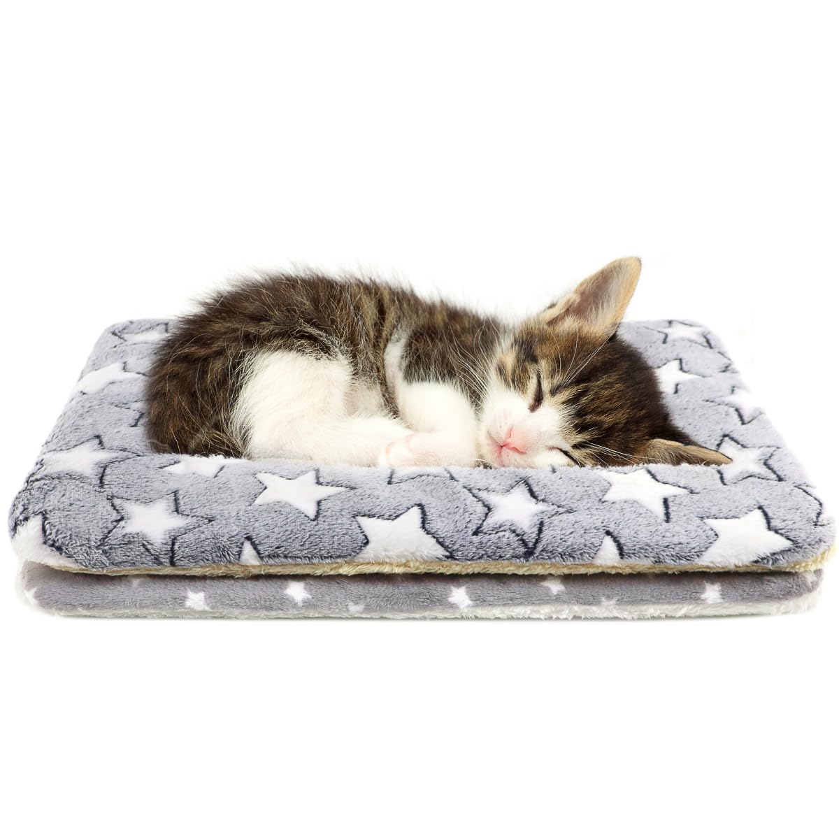 Photo 1 of Tierecare 2 Pack Cat Blanket for Indoor Cats Ultra Soft and Warm Calming Cat Bed Fleece Pet Mat for Anxiety and Stress Washable Kitten Blanket