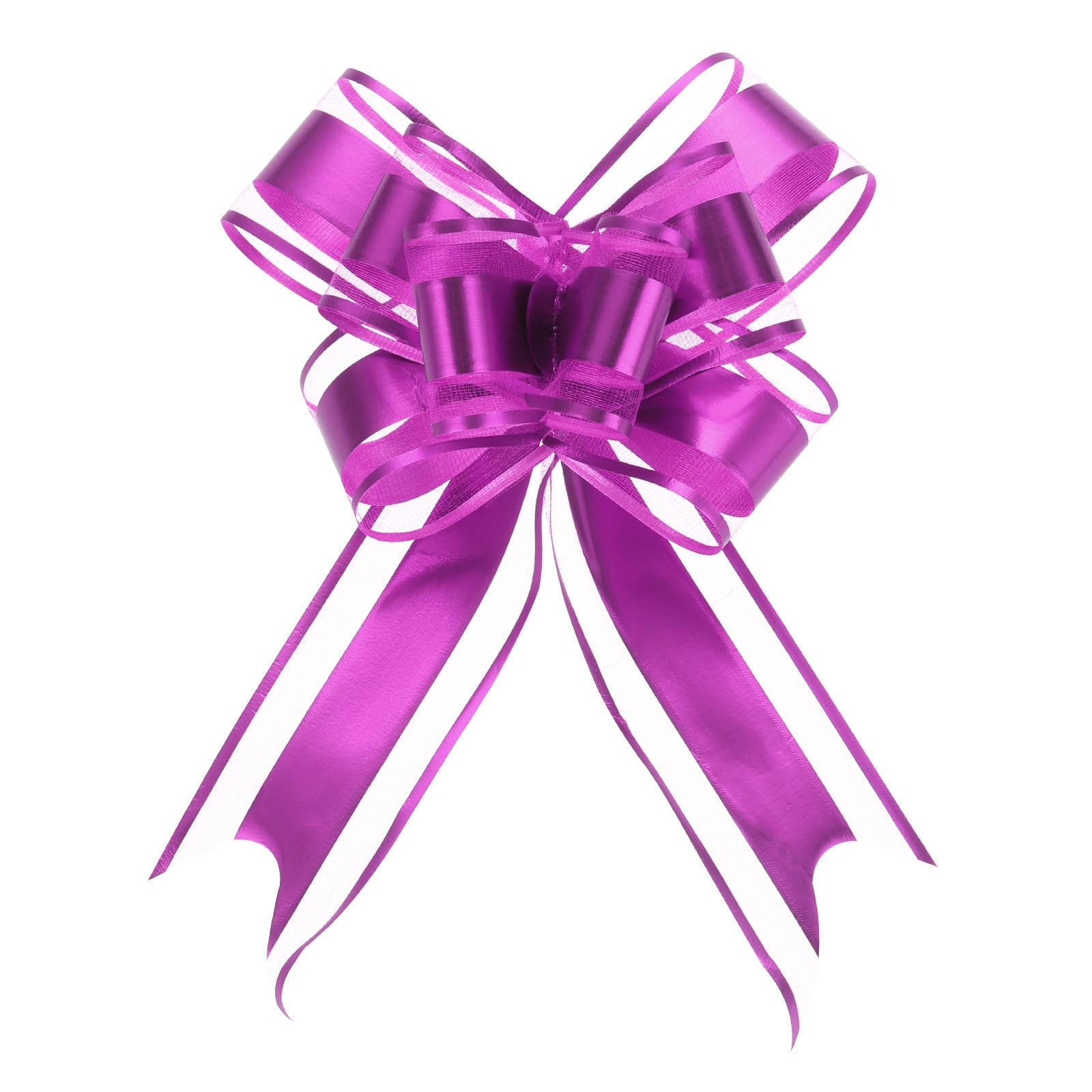 Uxcell 20pcs 8 Inch Giant Large Pull Bow Gift Wrapping Organza Bows Ribbon Rose Red for Wedding Baskets Presents Christmas — image 1