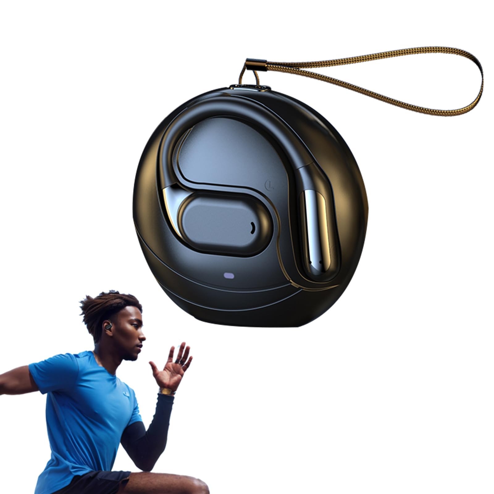 Out Of Ear Headphones Outside Open Ear Earbuds Wireless Earless Headphones Bluetooth for Ows Open Owls Hanging Earphones 5.4 Bluetooth Open Ear Hanging Headset Bone Air Conduction Earbuds Over Ear