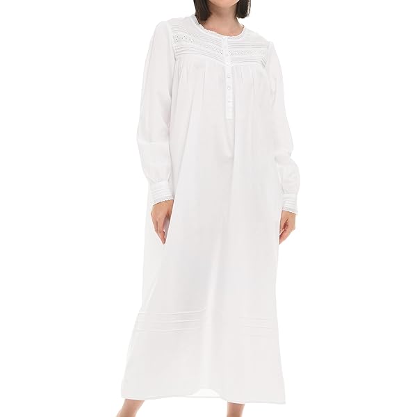 Alexander del Rossa キモノガウン　古着 Alexander Del Rossa Cotton Victorian Nightgown, Vintage Victorian