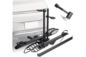 CyberRack E2 Ebike Rack for 2 Bike, 200 lbs Capacity Heavy Duty Electric Bike Carrier, 5-inch Fat Tire Bicycle for 2'' Receiv