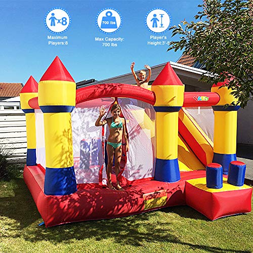YARD Bounce House with Slide Obstacle Bouncer 0.4mm Vinyl Thick Material Children Outdoor Jump Castl