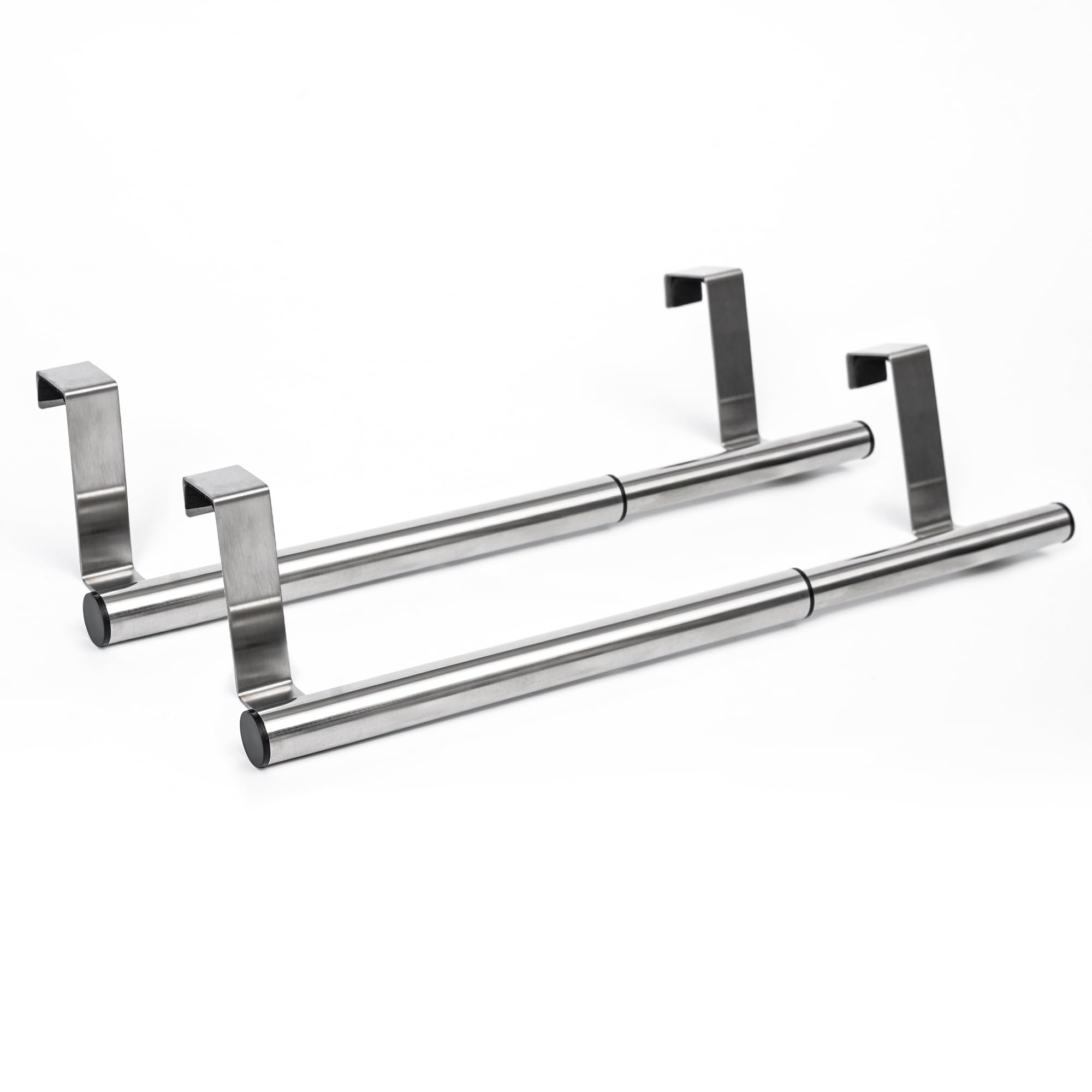Over Door Towel Rail Extendable Kitchen Towel Rail No Drilling Easy to Install with Protective Pads Anti Slip and Scratch Resistant Over the Cabinet Kitchen Towel Bar for Cabinets & Cupboard Doors