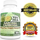 Garcinia Cambogia Pure Extract 75% HCA Breakthrough Nutrition's Potent Fat Burner - 180 Veggie Capsules - Most Effective and Potent Garcinia Cambogia on Amazon - Proven Weight-Loss Fat Burner and Natural Appetite Suppressant