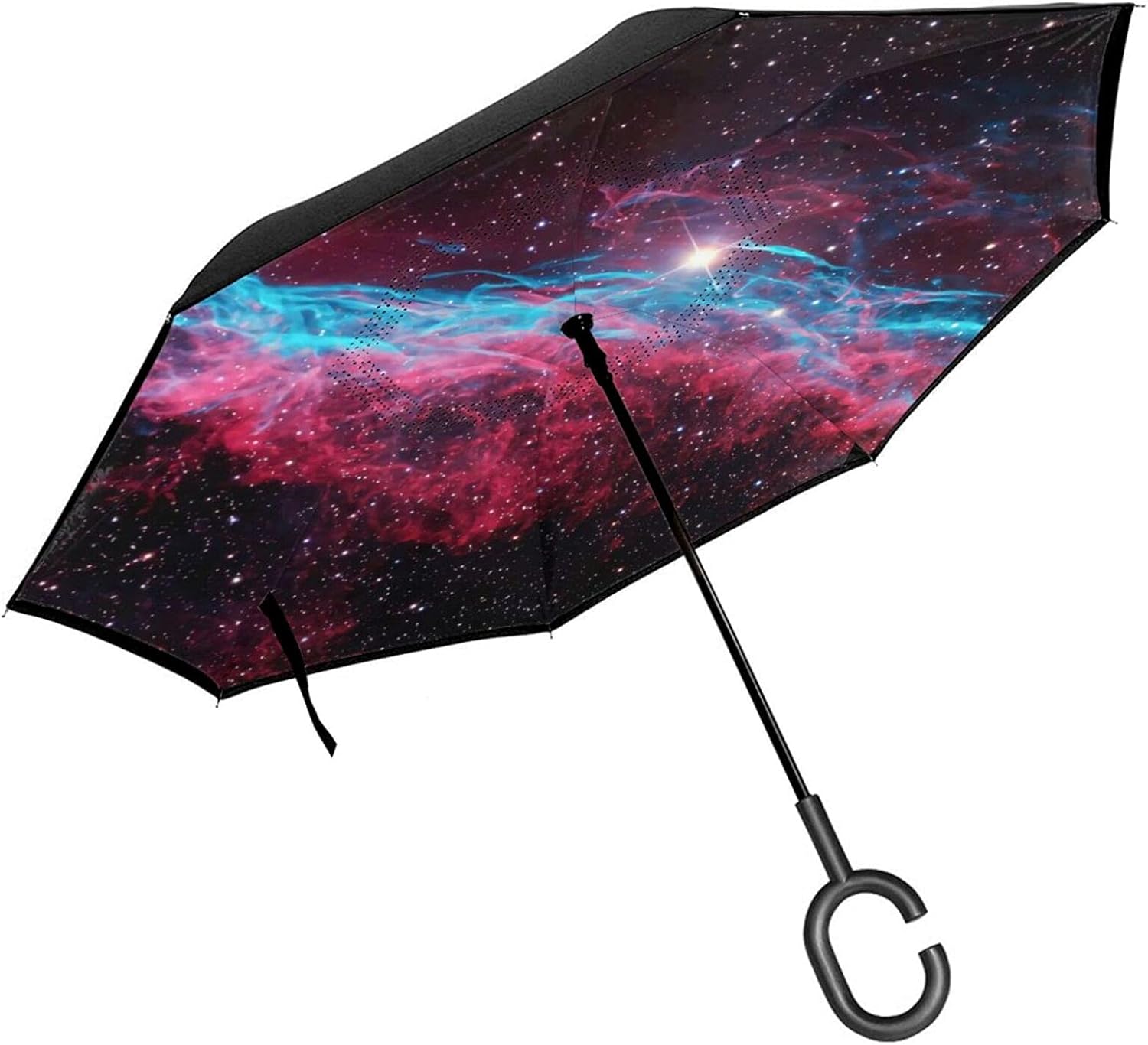 Galaxy Automatic Umbrella Windproof Travel Umbrella Compact