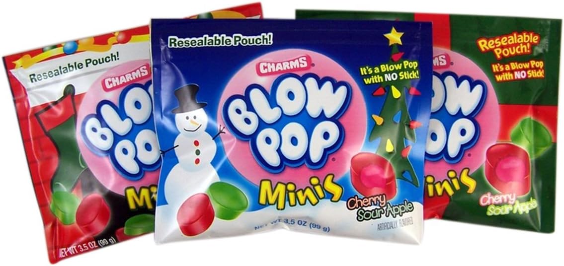 Christmas Charm's Blow Pop Minis (3 Pack)
