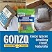 Gonzo Bamboo Charcoal - 1 Medium Bag 250g - Odor Eliminator Bags Natural Purifying Charcoal Odor Absorber Air Freshener For Home Drawers Pets Gym Bag