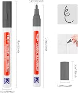 DONQL 6Pcs Tile Pen Grey Grout Pen with Replacement Nibs for Tiles Bathroom view 2