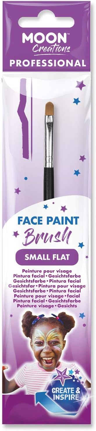 Face Paint Brushes by Moon Creations (Small Flat Professional), Purple
