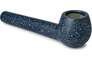 HIREDIT Decent Tobacco Pipe Collectable Gift for husband, father and boyfriend Mini Smoking (Blue, Mini Pipe)