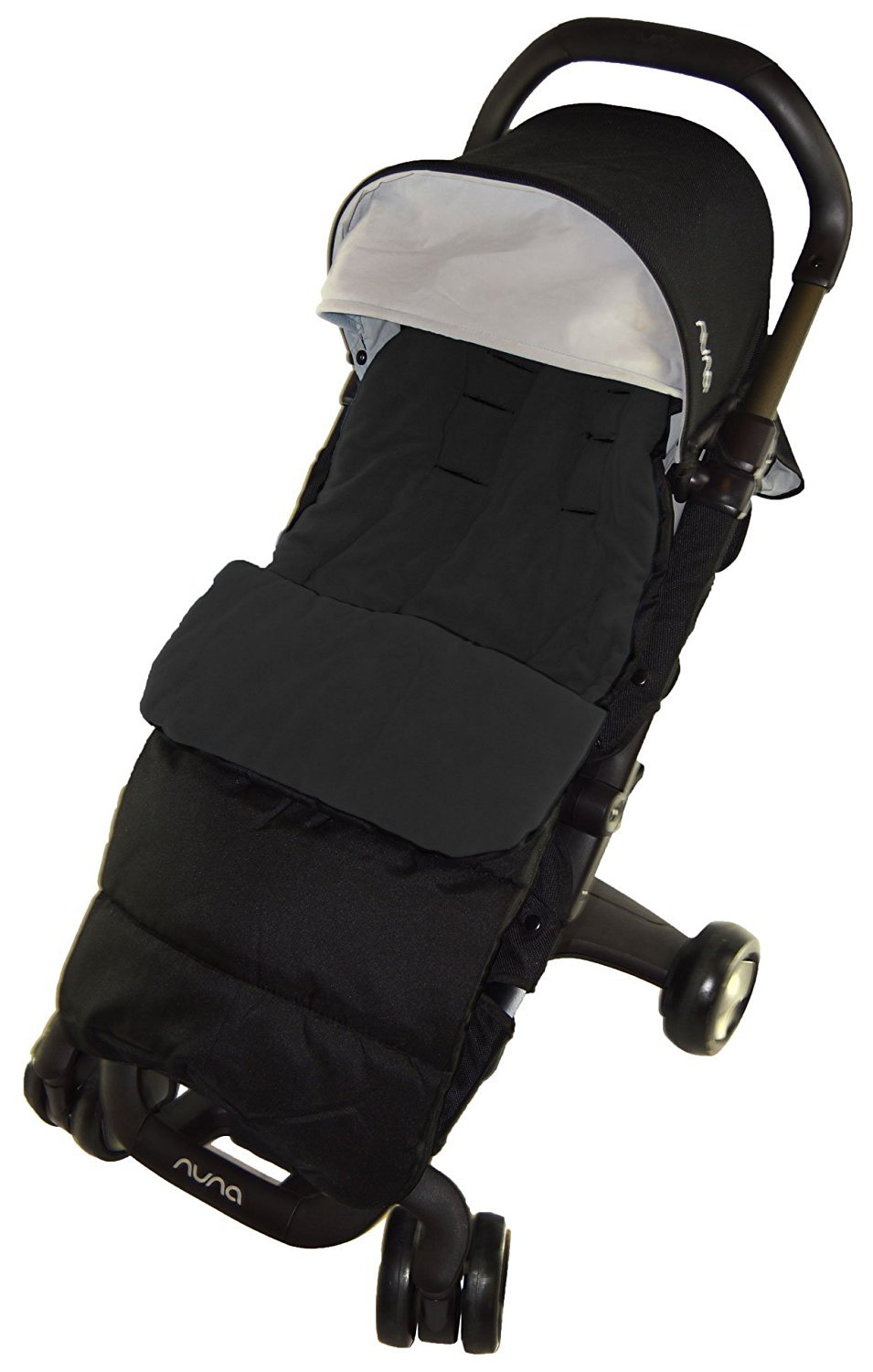 Footmuff/Cosy Toes Compatible with Nanu Pepp Luxx Pushchair Black Jack