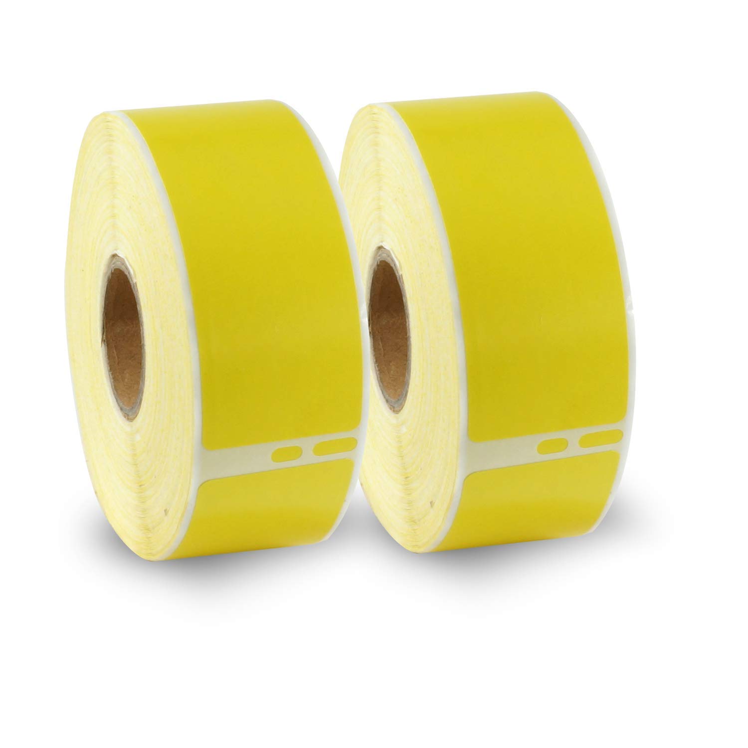 BETCKEY - 2 Rolls Yellow Standard Address Labels Compatible with DYMO 99010(S0722370), 28mm x 89mm, 700 Colored Labels Compatible with DYMO LabelWriter 450, 4XL, NOT Fit 550 or 5XL — image 1