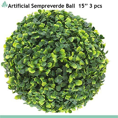 SunnyRoyal Topiary Ball Artificial Outdoor Boxwood Balls Topiary