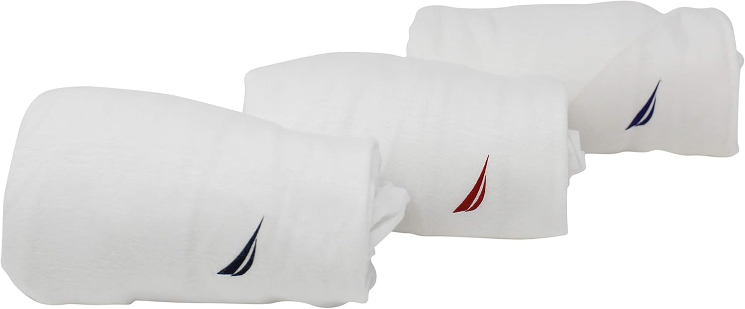 Nautica Men's Cotton V-Neck T-Shirt-Multi Packs at  Men’s Clothing store
