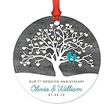 Andaz Press Personalized Round Metal Keepsake
