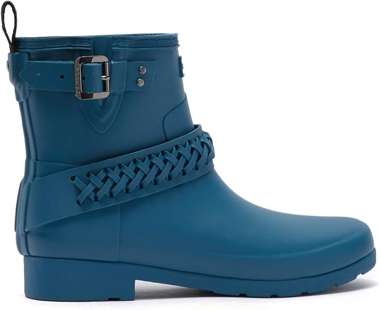 hunter refined stud waterproof biker boot