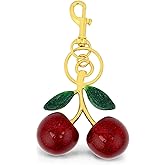 GAFATORY Cherry Keychain Cute Bag Charms for Women Car Keyring Fashion Purse Keychain Charm Kawaii Accessories for Car Decor Gifts Birthday Presents