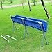Folding Cot Outdoor Portable Camping Military Hiking Picnic Medical Bed Sleeping w/ Carry Bag Blue #345thumb 2