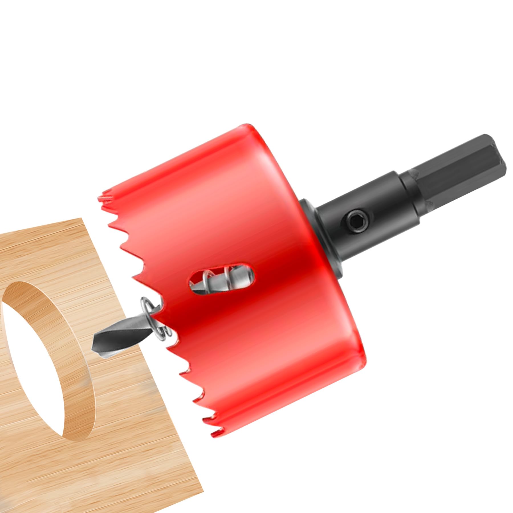 LEPEVNEY 3"/75mm Hole Saw Cutter HSS Bi-Metal Drill Bit for Wood, Plastic, Aluminum, Soft Metal Sheet, Drywall (1 1/4 Inch)