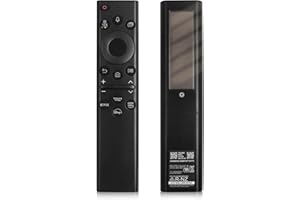 EXPLOREHOME BN59-01385A Solar Voice Remote for Samsung TV Remotes Replacement with Bluetooth Rechargeable Solar Cell Fit for Samsung Remote Control for Smart TVs Frame Neo LED Ultra HD Series
