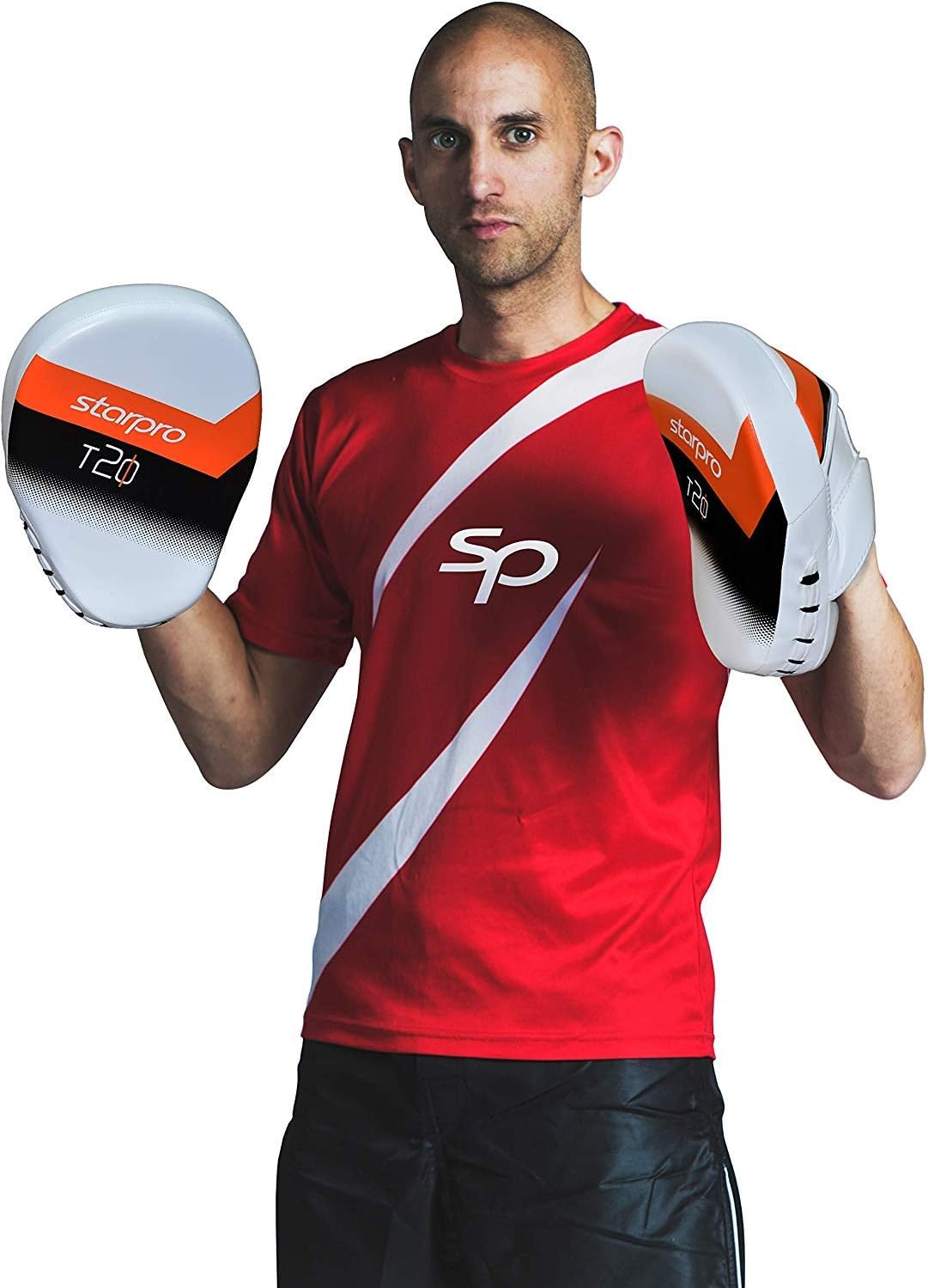 Starpro Boxing Focus Mitts - Lightweight Punching Pads for Adults & Kids, Orange, Standard - Image 4