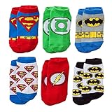 DC Comics Little Boys' Justice League 6 Pack Socks 2T-4T