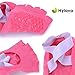 Hylaea Yoga Socks for Women, Non Slip Grip Socks for Pilates, Ballet, Barre, Bikram, Studio, Workout (Black/Watermelon Red, Small/Medium (Women's shoe 6-11))