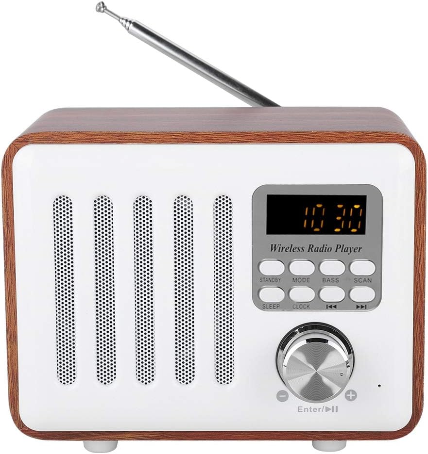 Heayzoki Altavoz Bluetooth de Radio Retro, Mini Altavoz portátil de