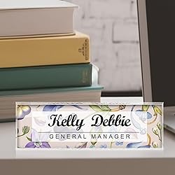 Name Plate for Desk Personalized Office Acrylic