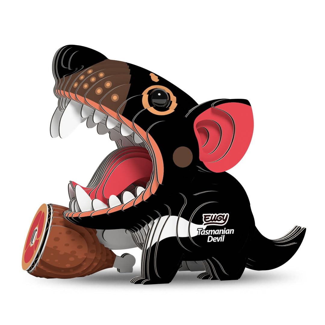 EUGY Eco-Friendly 3D Paper Puzzle Tasmanian Devil — image 1