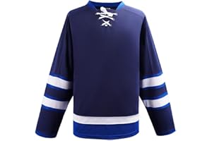 EALER H900-CA Series Hockey Team Blank Practice Jersey&Thick, Breathable and Quick-Dry Fabric&Unisex Junior to Senior