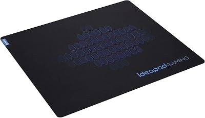 Alfombrilla IdeaPad Gaming Mouse Pad L para Ratón, Tela, Superficie Suave, Resistente al Agua, Base de Goma Antideslizante, Liviana, Lavable, 2 mm de Grosor, Color Azul Oscuro