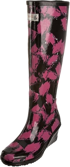 wedge welly rain boots